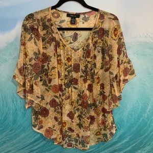 ✨Style & Co. Blouse: flowery with shimmer: Medium